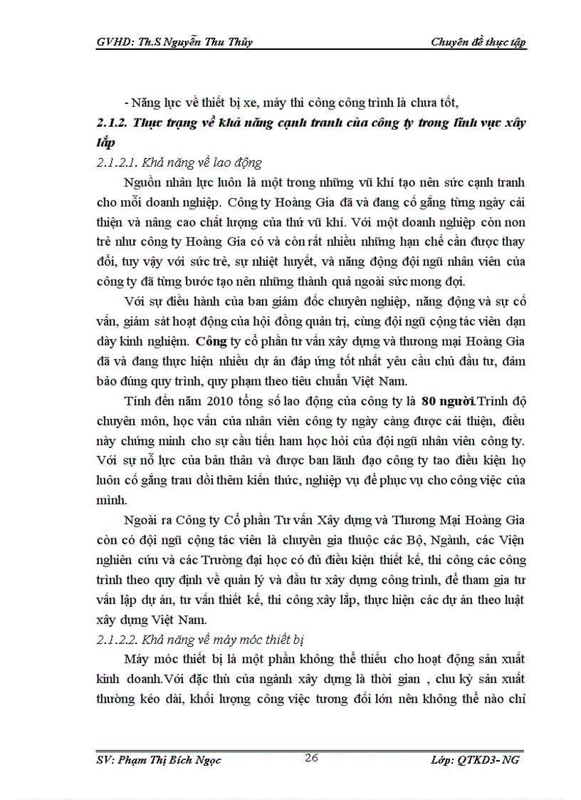 image for page Nâng cao khả năng cạnh tranh trong lĩnh vực xây dựng của Công ty cổ phần tư vấn xây dựng và thương mại Hoàng Gia