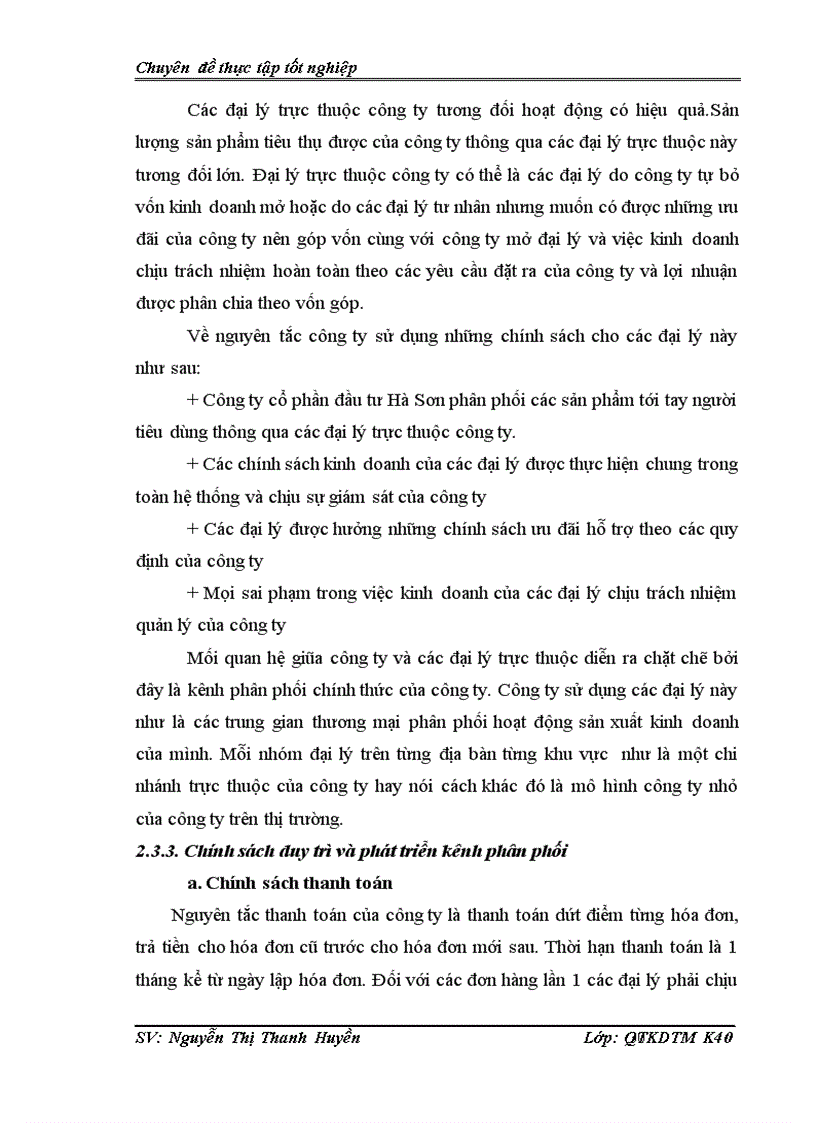 image for page Giải pháp hoàn thiện hệ thống kênh phân phối hàng hoá của Công ty cổ phần đầu tư Hà Sơn