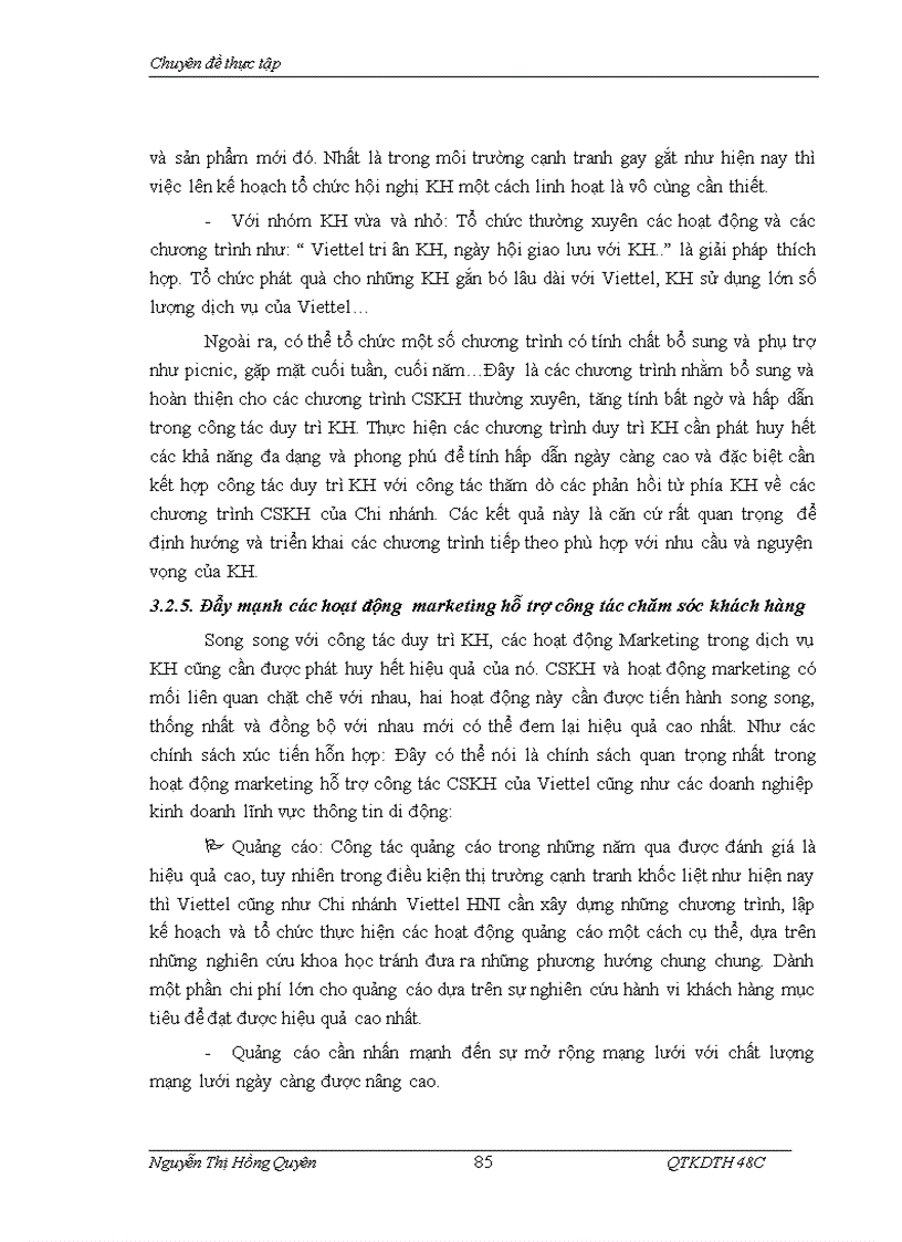image for page Hoàn thiện hoạt động Chăm sóc khách hàng tại Chi nhánh Viettel Hà Nội I Tổng công ty Viễn thông Quân đội Viettel