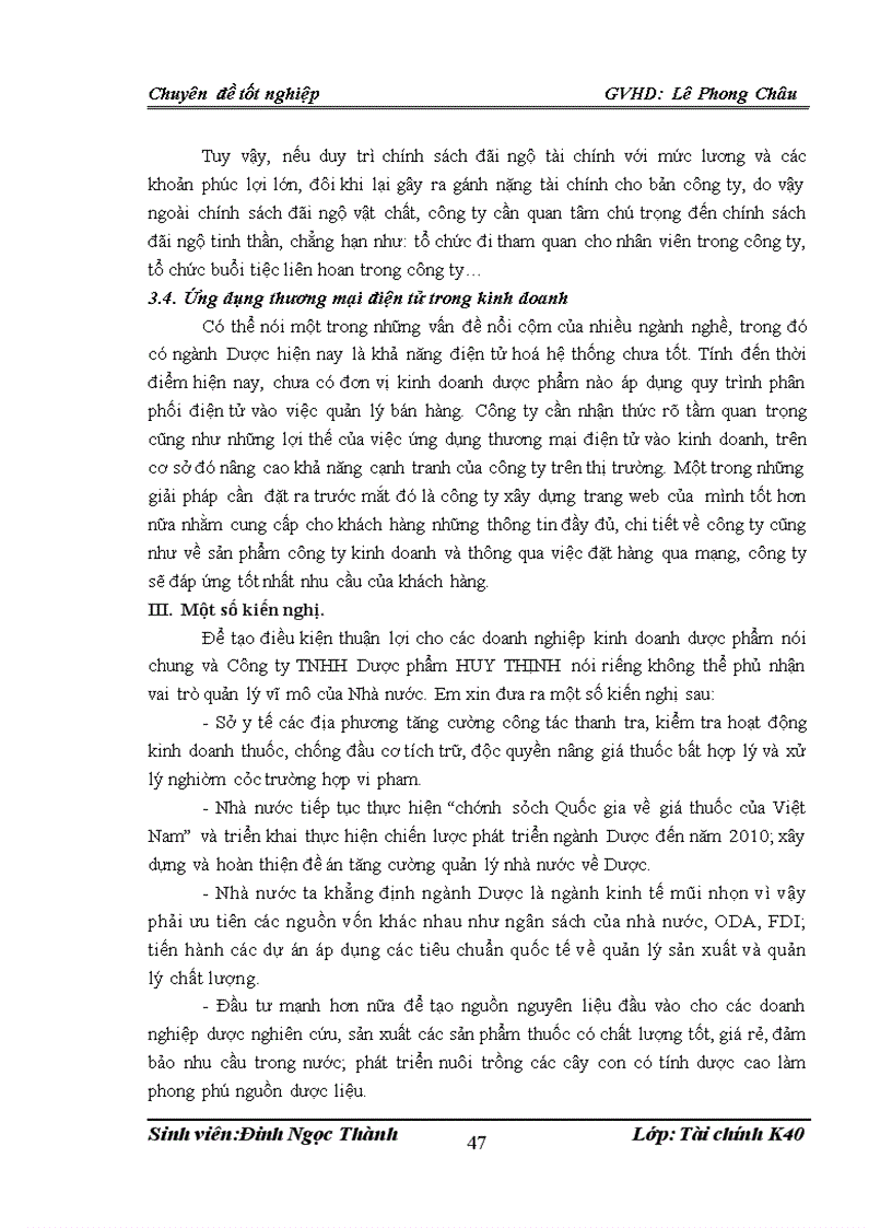 image for page Lợi nhuận và một số biện pháp tài chính nhằm tăng lợi nhuận tại Công ty TNHH Dược Phẩm HUY THỊNH