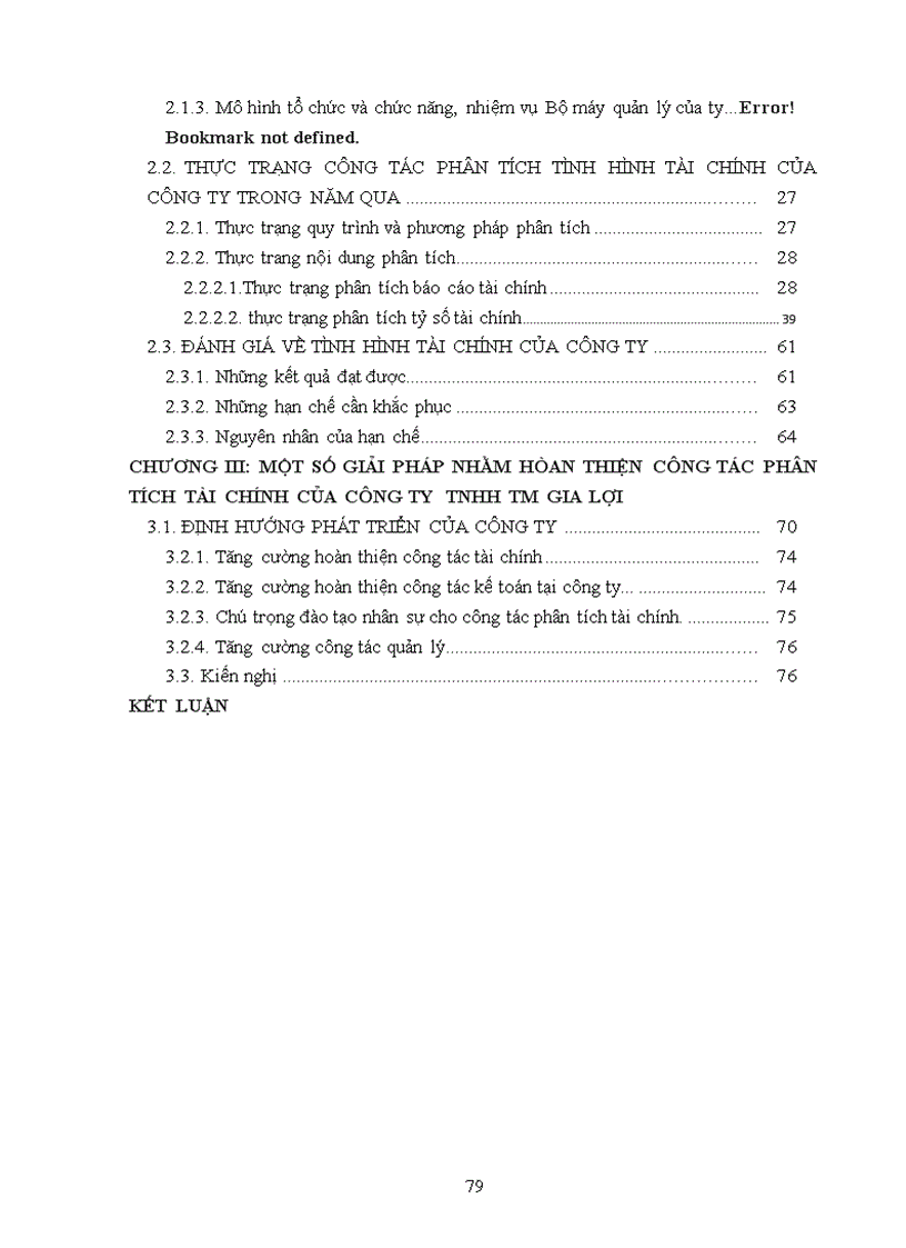 image for page Phân tích tình hình tài chính và sự cần thiết nâng cao hiệu quả sản suất kinh doanh của Công ty TNHH Thương mại Gia Lợi