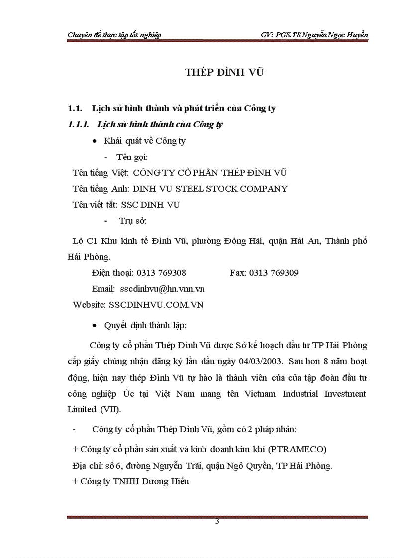 image for page Giải pháp nâng cao hiệu quả sử dụng vốn kinh doanh ở Công ty Cổ phần thép Đình Vũ