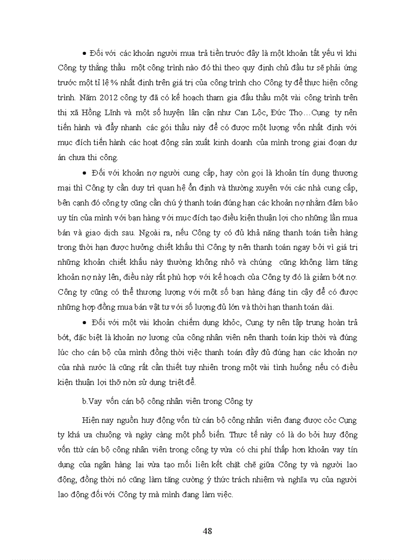 image for page Các giải pháp huy động vốn cho hoạt động sản xuất kinh doanh tại Công ty Cổ phần xây dựng đường bộ số I Hà Tĩnh 1