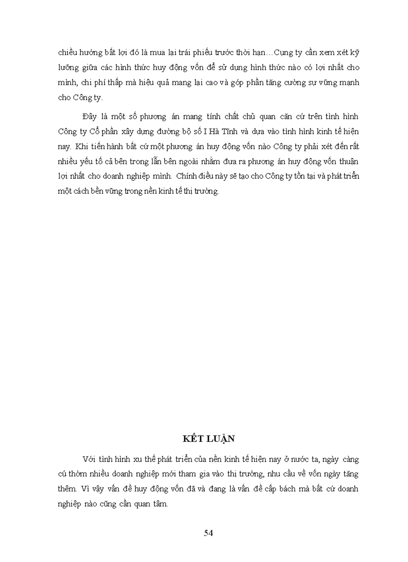 image for page Các giải pháp huy động vốn cho hoạt động sản xuất kinh doanh tại Công ty Cổ phần xây dựng đường bộ số I Hà Tĩnh 1