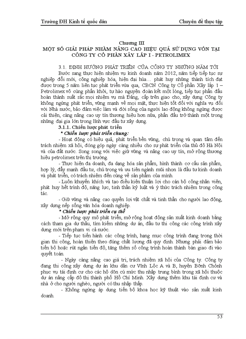 image for page Một số giải pháp nhằm nâng cao hiệu quả sử dụng vốn tại công ty Cổ phần Xây lắp I Petrolimex 1