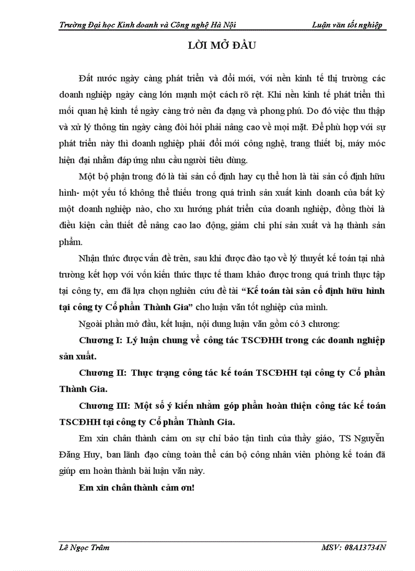 image for page Kế toán tài sản cố định hữu hình tại công ty Cổ phần Thành Gia