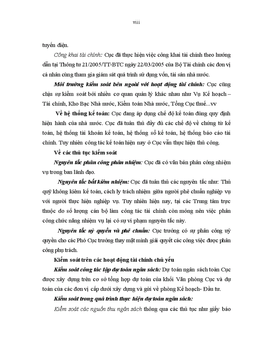 image for page Hoàn thiện hệ thống kiểm soát nội bộ với việc tăng cường quản lý tài chính tại Cục Tần số vô tuyến điện