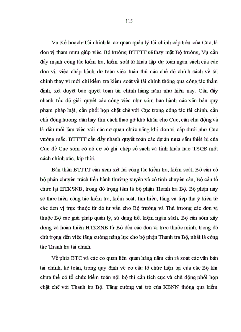 image for page Hoàn thiện hệ thống kiểm soát nội bộ với việc tăng cường quản lý tài chính tại Cục Tần số vô tuyến điện