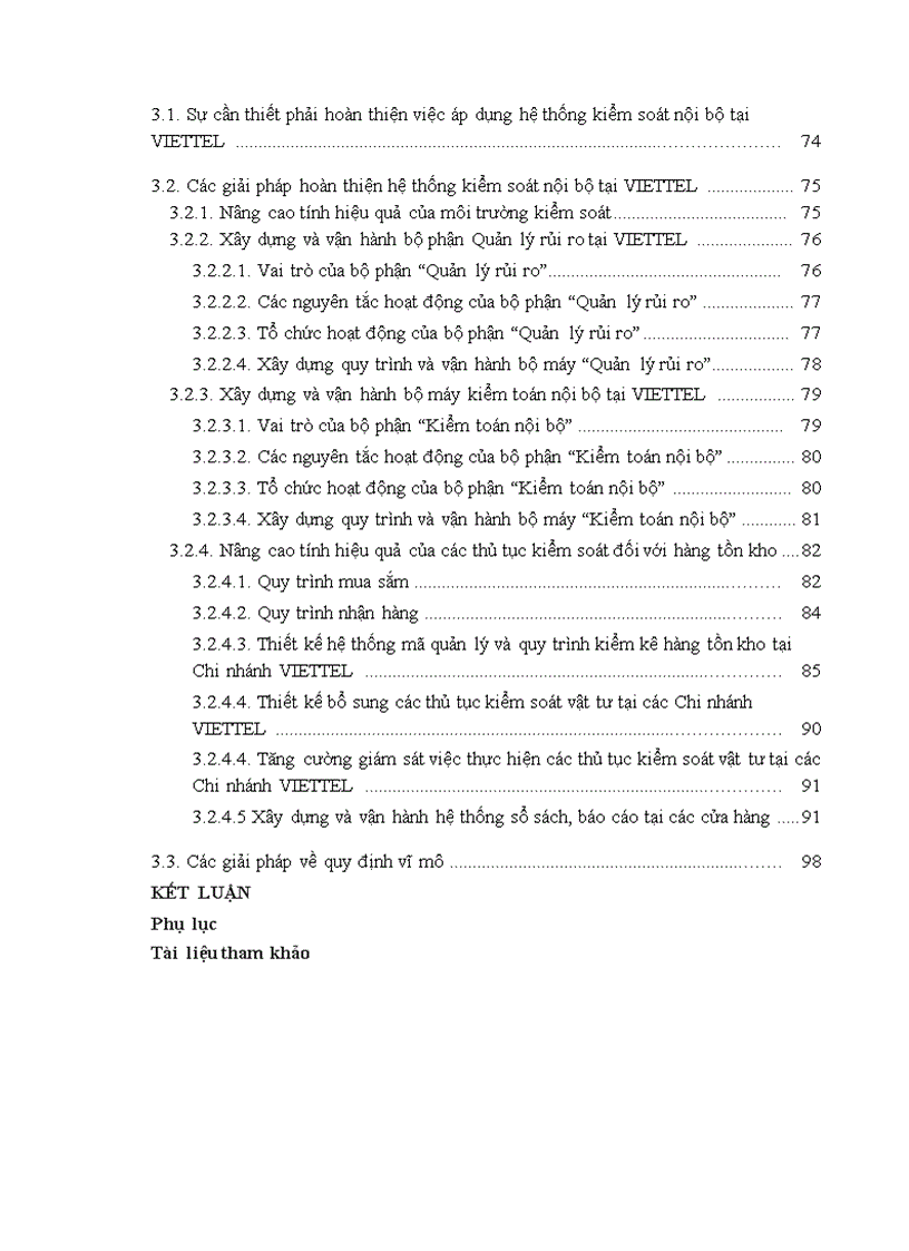 image for page Giải pháp hoàn thiện việc áp dụng hệ thống kiểm soát nội bộ nhằm tăng cường quản lý hàng tồn kho tại VIETTEL