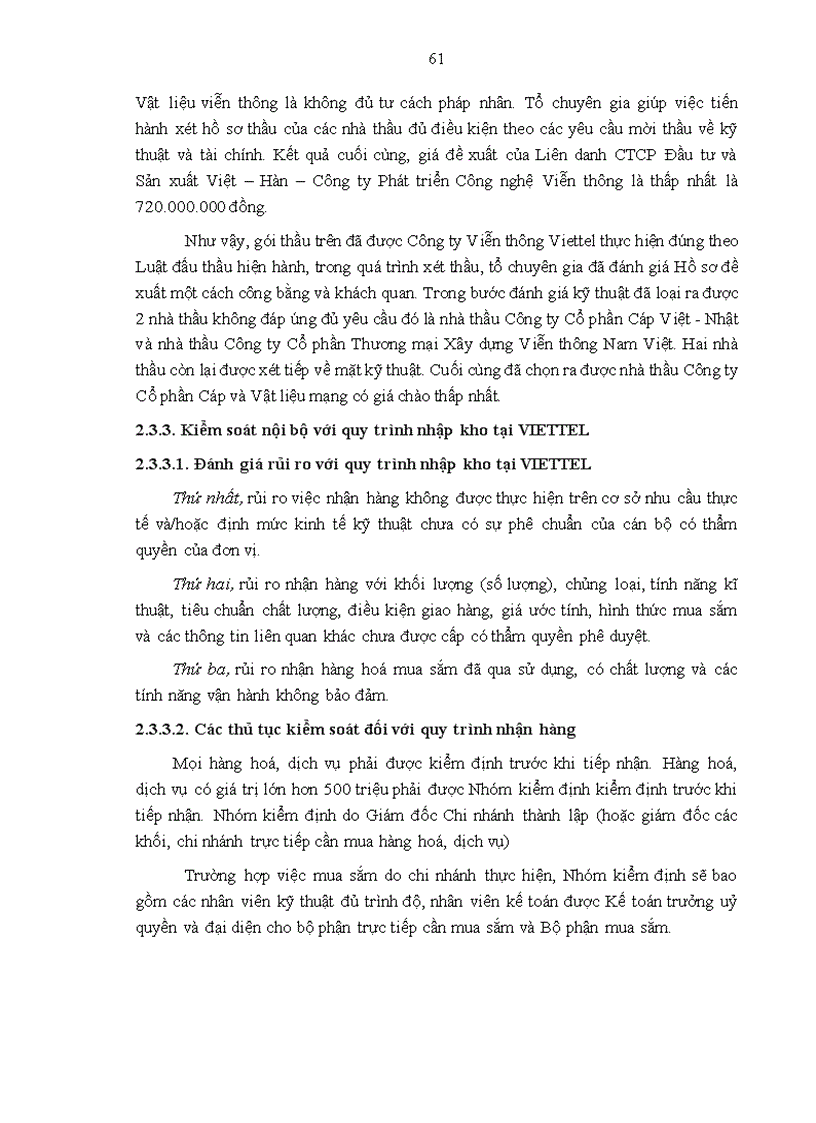 image for page Giải pháp hoàn thiện việc áp dụng hệ thống kiểm soát nội bộ nhằm tăng cường quản lý hàng tồn kho tại VIETTEL
