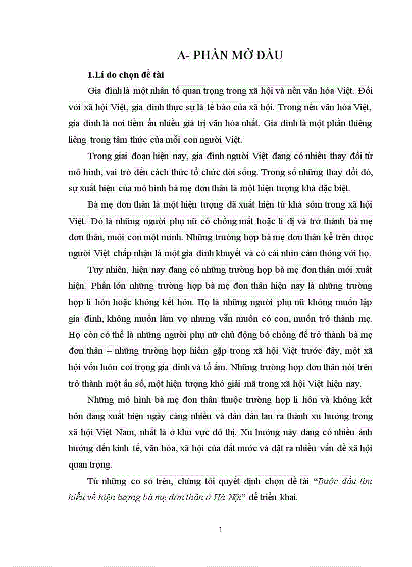 image for page Bước đầu tìm hiểu về hiện tượng bà mẹ đơn thân ở Hà Nội