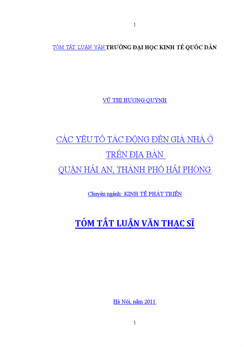 image for page Các yếu tố tác động đến giá nhà ở trên địa bàn quận Hải An thành phố Hải Phòng