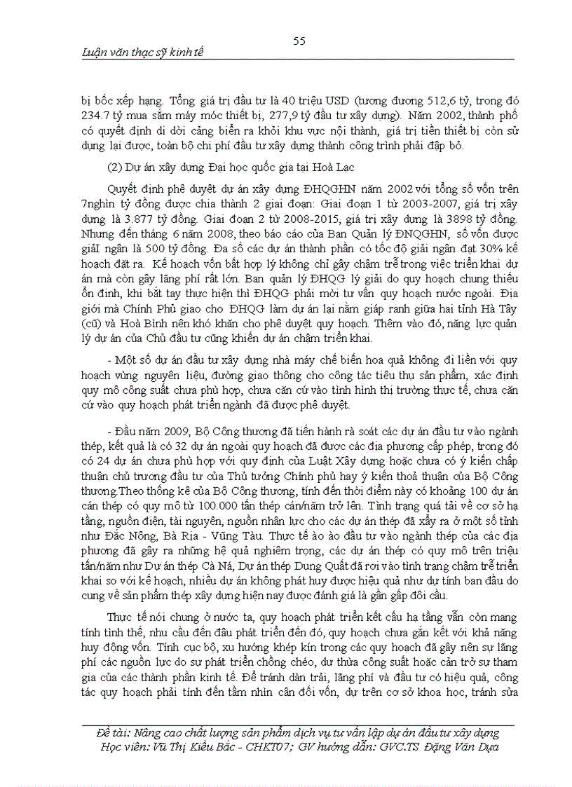 image for page Nâng cao chất lượng sản phẩm dịch vụ tư vấn lập dự án đầu tư xây dựng