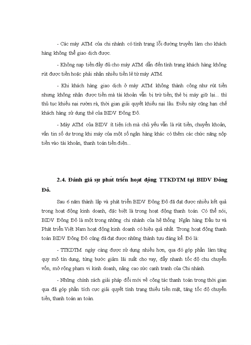 image for page Phát triển hoạt động thanh toán không dùng tiền mặt tại chi nhánh Ngân hàng Đầu tư và Phát triển Đông Đô