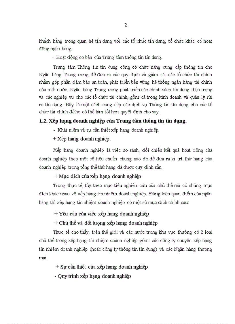 image for page Hoàn thiện xếp hạng doanh nghiệp tại Trung tâm Thông tin tín dụng Ngân hàng Nhà nước Việt Nam