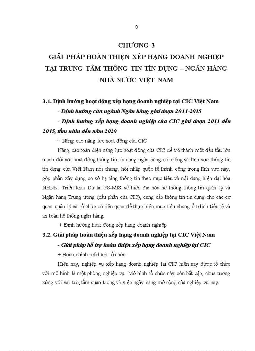 image for page Hoàn thiện xếp hạng doanh nghiệp tại Trung tâm Thông tin tín dụng Ngân hàng Nhà nước Việt Nam