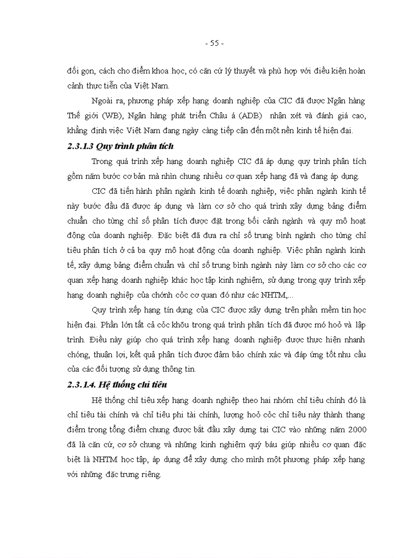 image for page Hoàn thiện xếp hạng doanh nghiệp tại Trung tâm Thông tin tín dụng Ngân hàng Nhà nước Việt Nam