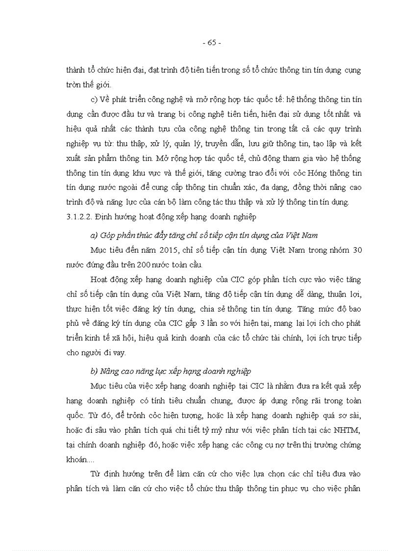 image for page Hoàn thiện xếp hạng doanh nghiệp tại Trung tâm Thông tin tín dụng Ngân hàng Nhà nước Việt Nam