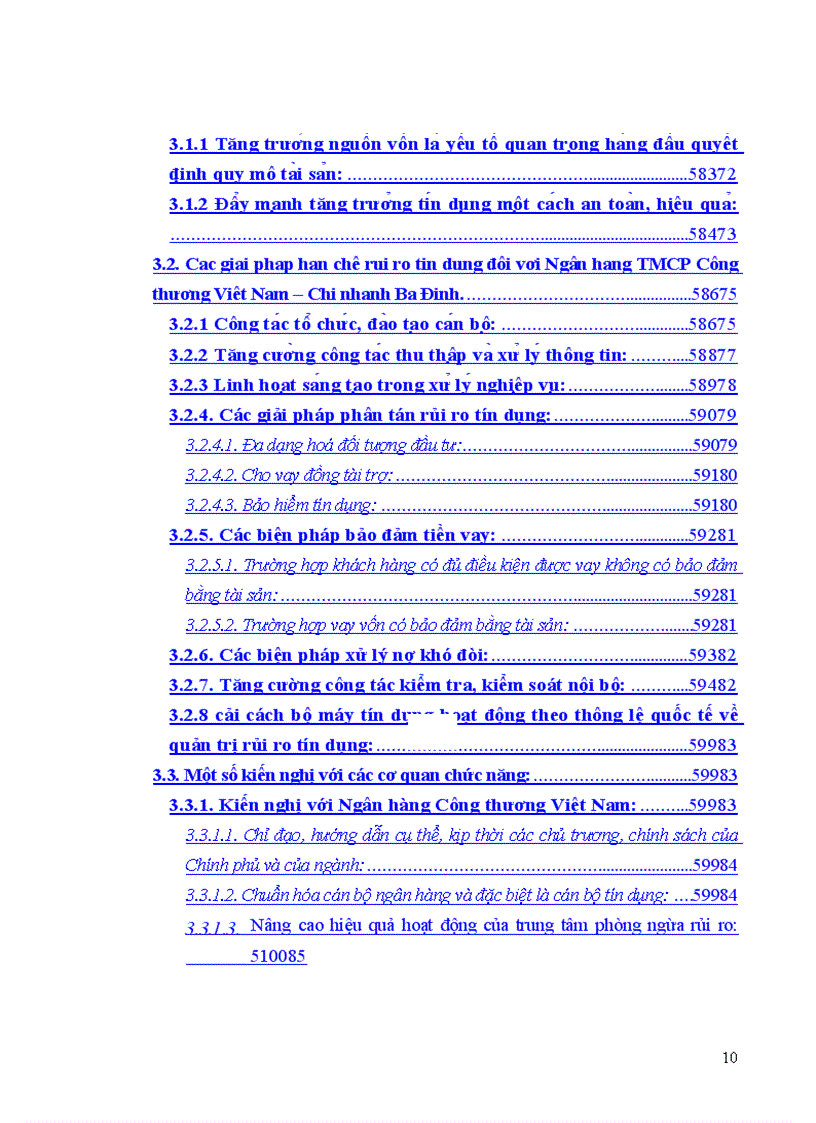 image for page Quản lý rủi ro tín dụng tại Ngân hàng TMCP Công thương Việt Nam Chi nhánh Ba Đình