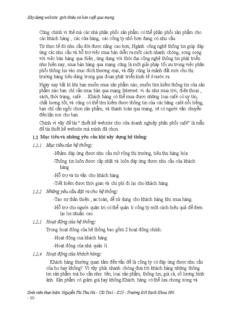 image for page Xây dựng website giới thiệu và bán cafe qua mạng