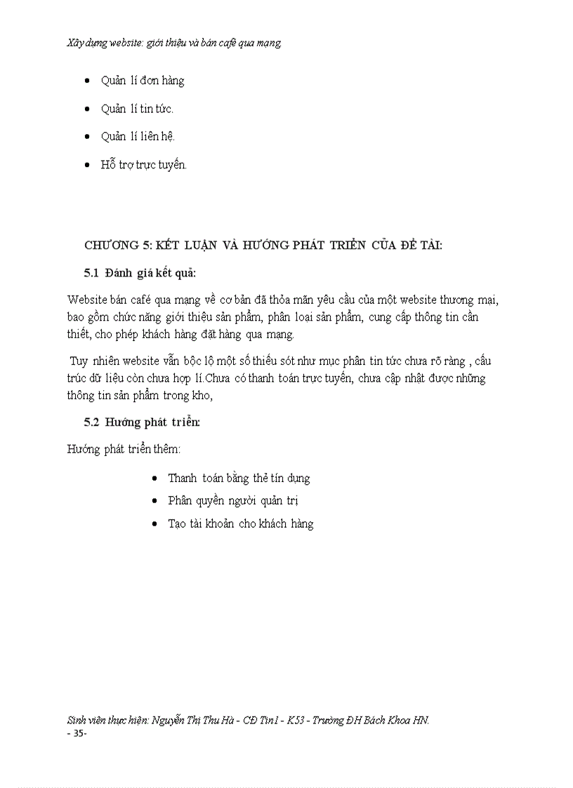 image for page Xây dựng website giới thiệu và bán cafe qua mạng