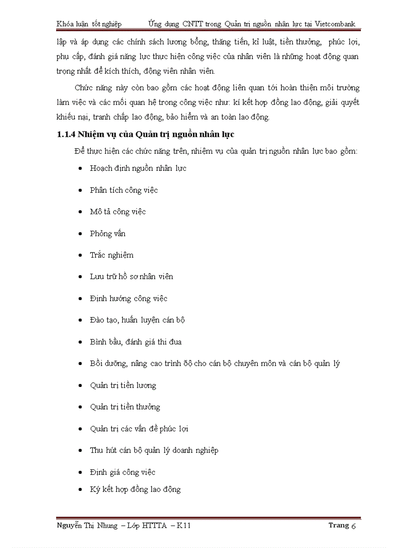 image for page Ứng dụng công nghệ thông tin trong quản trị nguồn nhân lực tại Ngân hàng TMCP Ngoại thương Việt Nam
