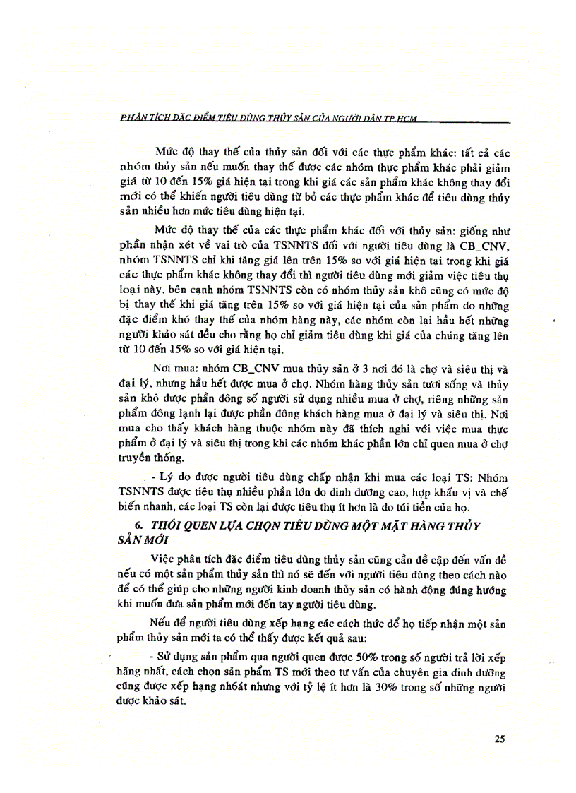 image for page Phân tích đặc điểm tiêu dùng hàng thuỷ sản của người dân tp HCM