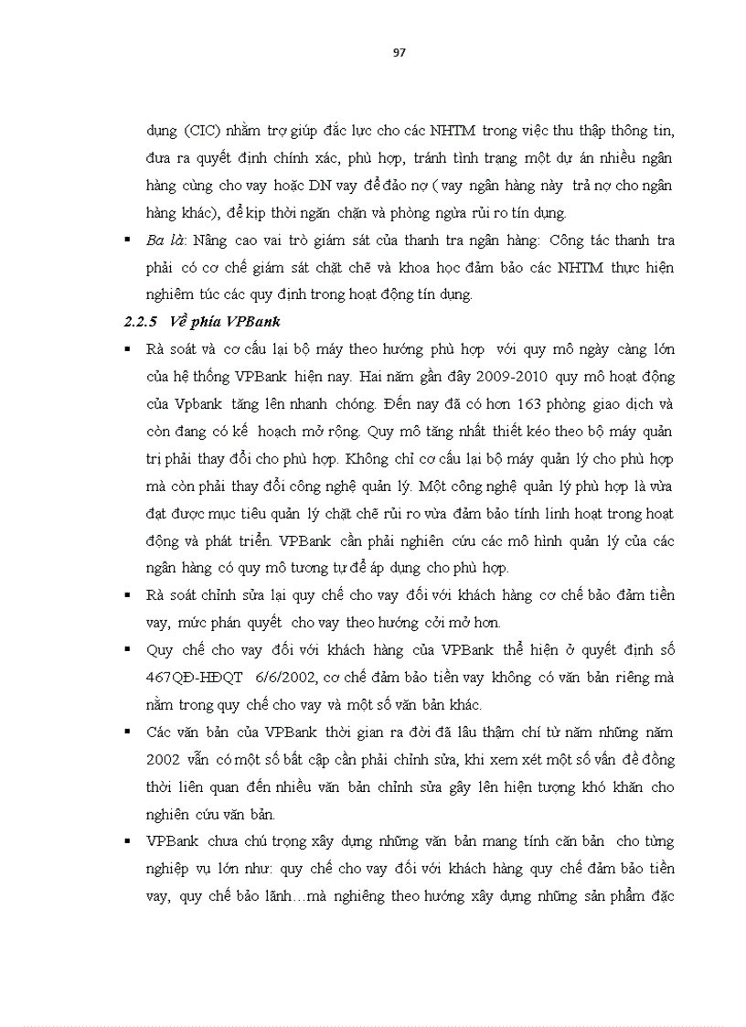 image for page Mở rộng tín dụng đối với các Doanh nghiệp nhỏ và vừa tại Ngân hàng VPBank