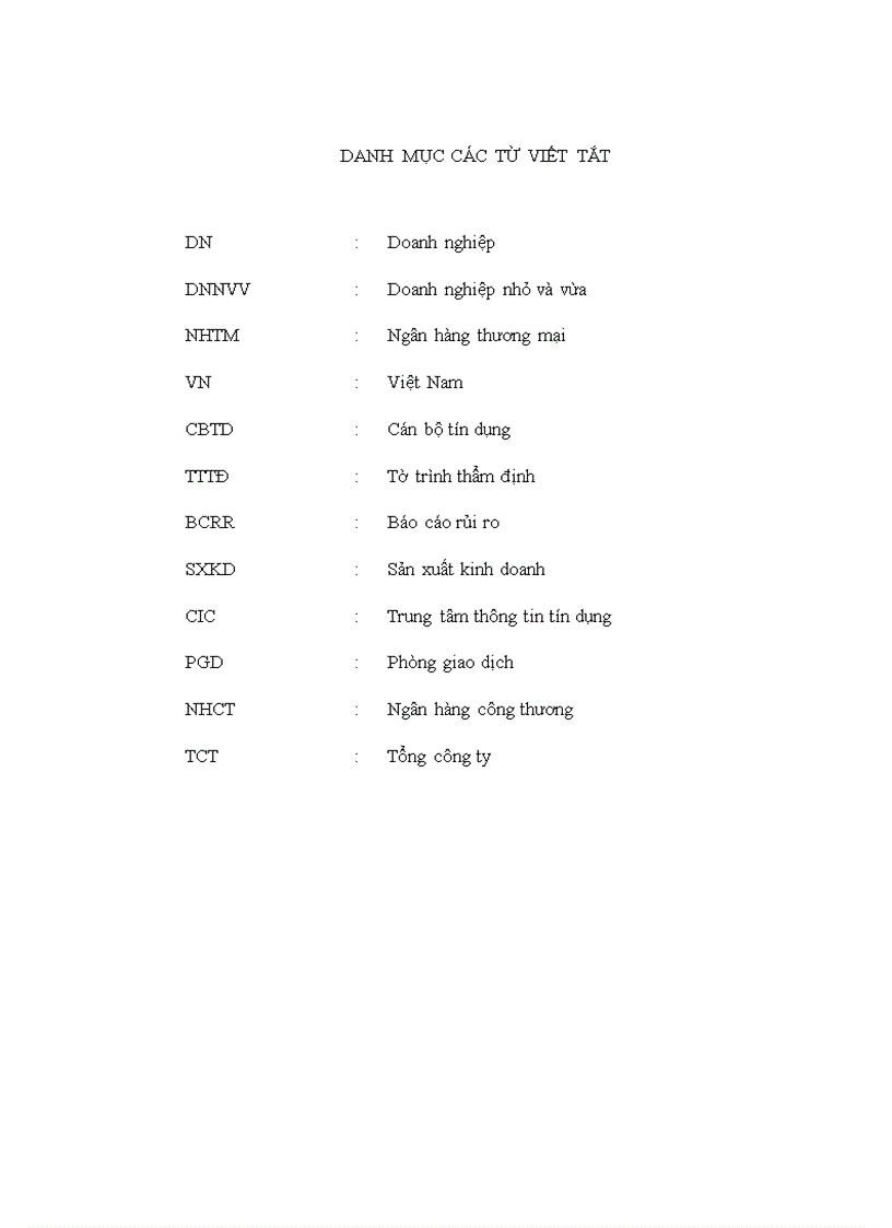 image for page Nâng cao chất lượng thẩm định tín dụng đối với doanh nghiệp vừa và nhỏ tại Ngân hàng TMCP công thương Việt Nam Chi nhánh Hoàng Mai