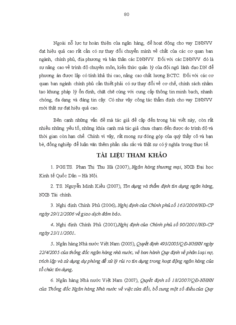 image for page Nâng cao chất lượng thẩm định tín dụng đối với doanh nghiệp vừa và nhỏ tại Ngân hàng TMCP công thương Việt Nam Chi nhánh Hoàng Mai