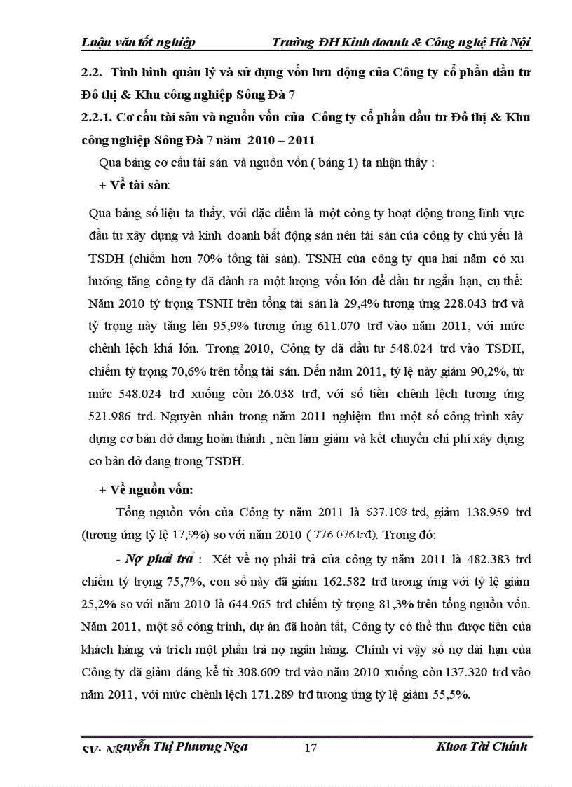 image for page Một số giải pháp nâng cao hiệu quả sử dụng vốn lưu động tại Công ty Cổ phần đầu tư Đô thị Khu công nghiệp Sông Đà 7