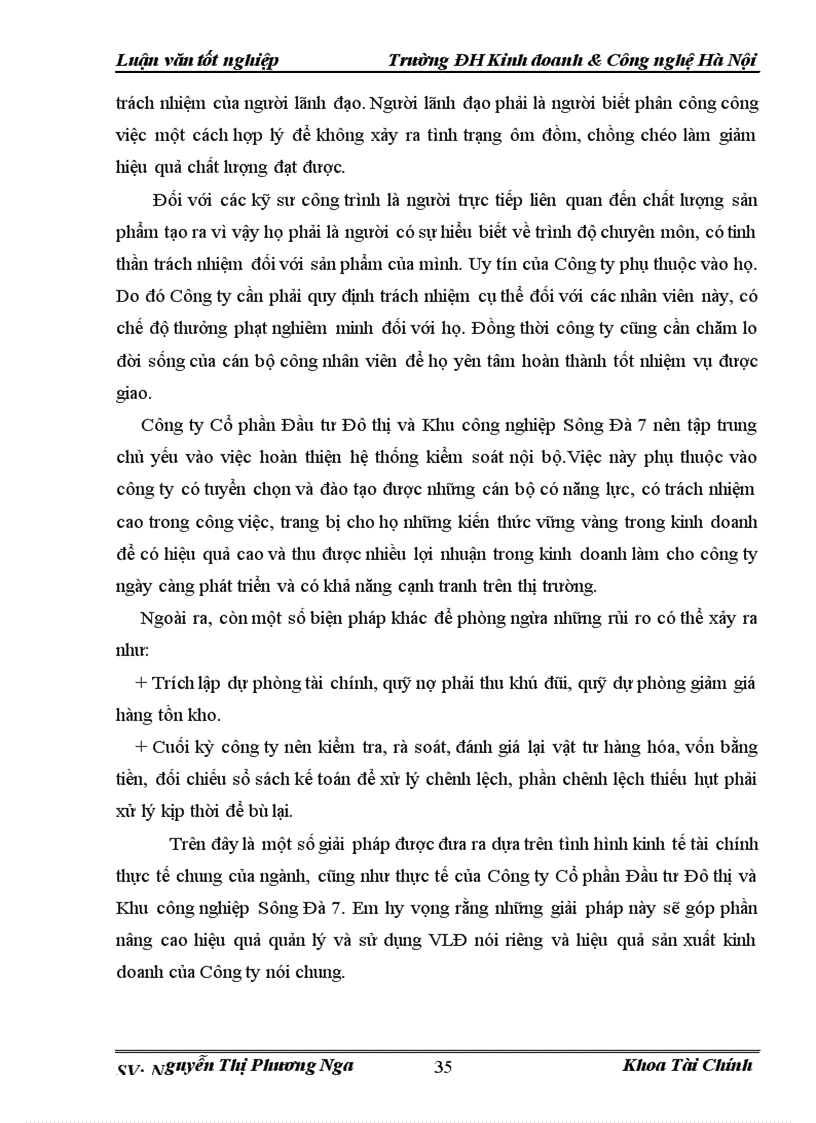 image for page Một số giải pháp nâng cao hiệu quả sử dụng vốn lưu động tại Công ty Cổ phần đầu tư Đô thị Khu công nghiệp Sông Đà 7