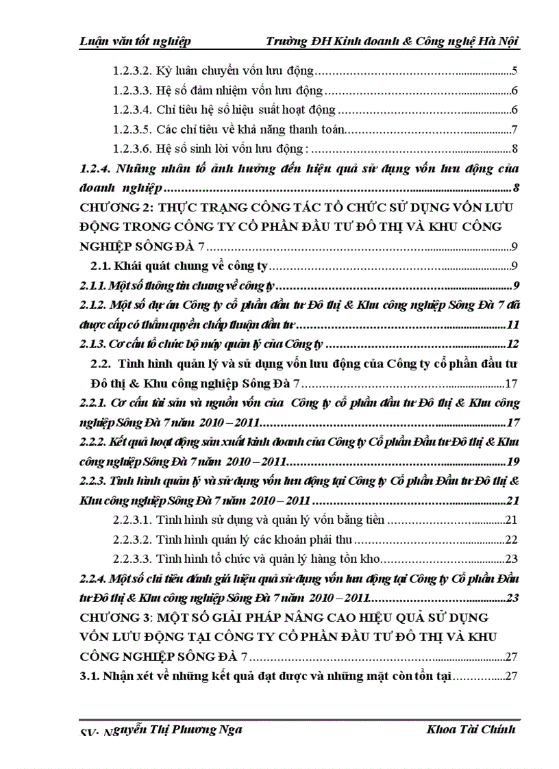 image for page Một số giải pháp nâng cao hiệu quả sử dụng vốn lưu động tại Công ty Cổ phần đầu tư Đô thị Khu công nghiệp Sông Đà 7