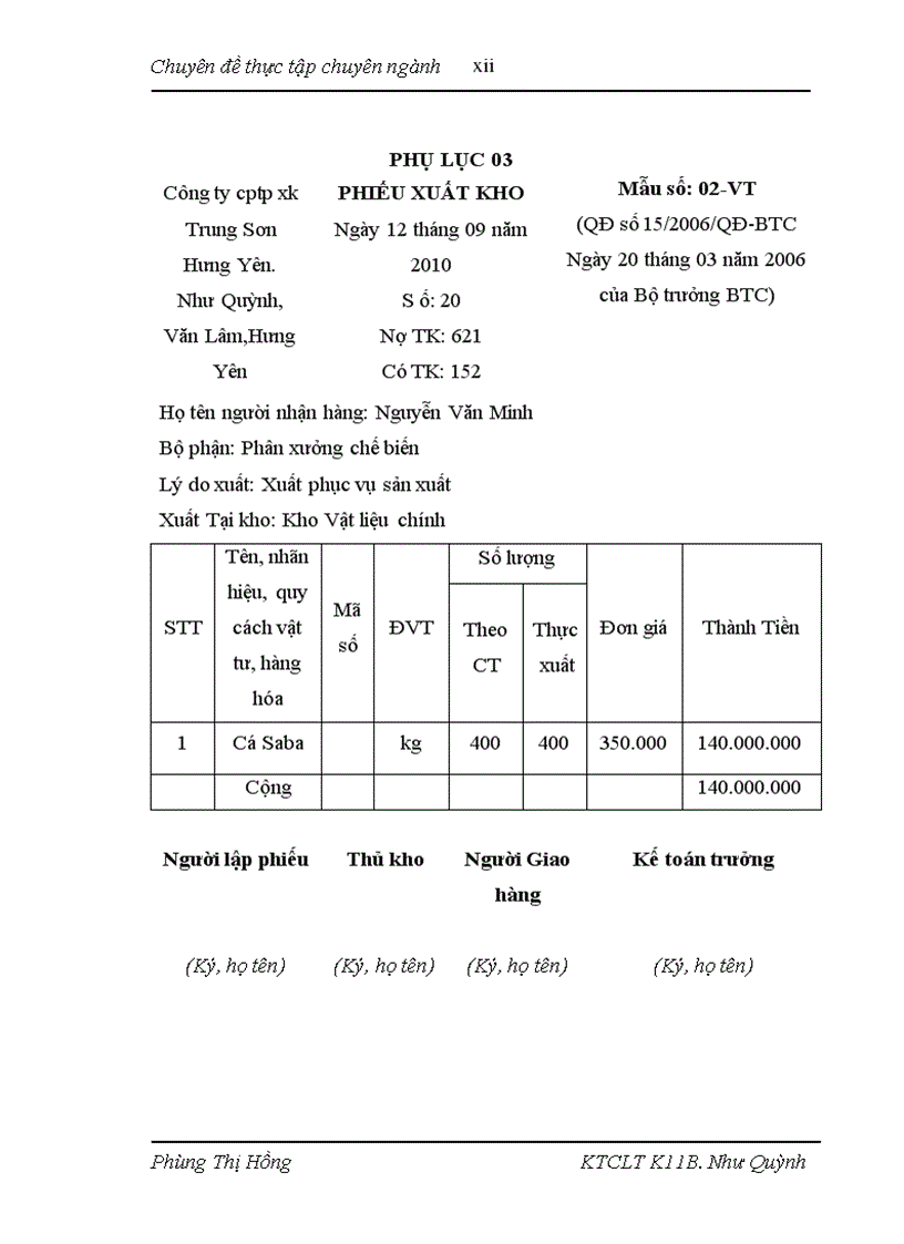 image for page Hoàn thiện kế toán nguyên vật liệu tại công ty cổ phần thực phẩm xuất khẩu trung sơn HƯNG YÊN