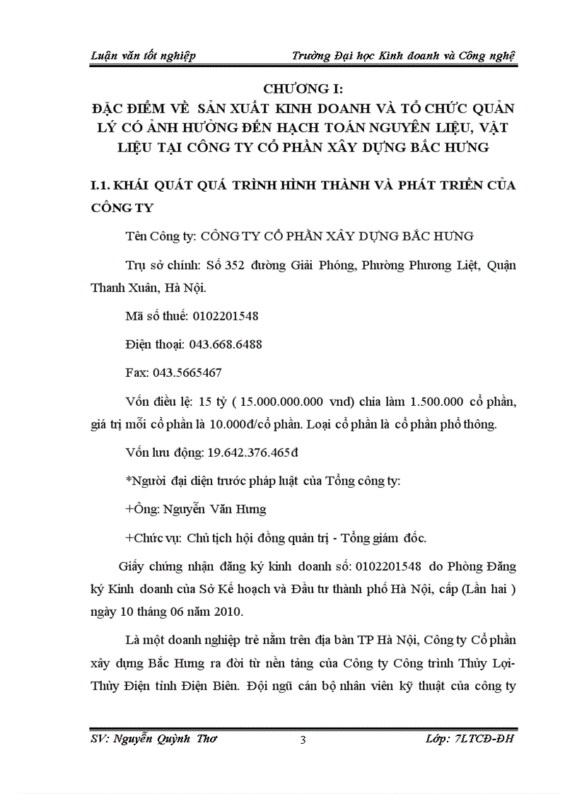 image for page Hoàn thiện hạch toán kế toán nguyên liệu vật liệu tại Công ty cổ phần xây dựng Bắc Hưng