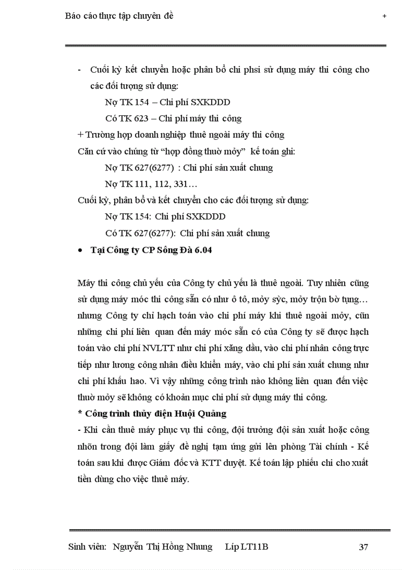 image for page Công tác hạch toán chi phí sản xuất và tính giá thành sản phẩm xây lắp tại Công ty Cổ phần Sông Đà 6 04
