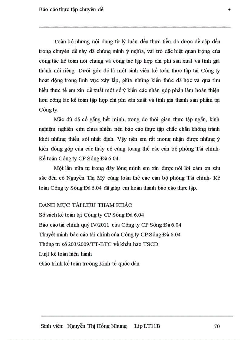 image for page Công tác hạch toán chi phí sản xuất và tính giá thành sản phẩm xây lắp tại Công ty Cổ phần Sông Đà 6 04