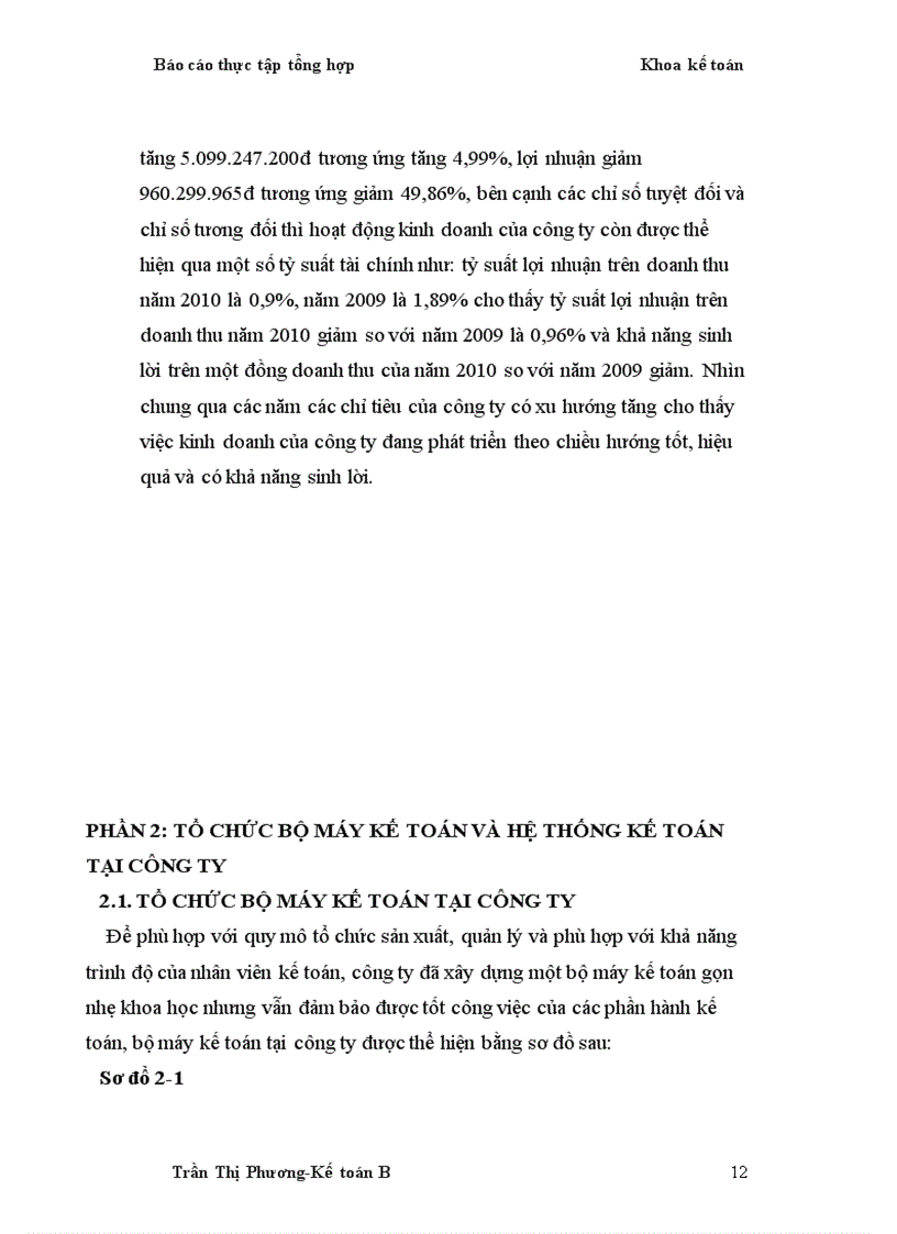 image for page Báo cáo tổng hợp về tổ chức bộ máy kế toán và hệ thống kế toán tại Công Ty Cổ Phần Đầu Tư Phát Triển Vinamax 12