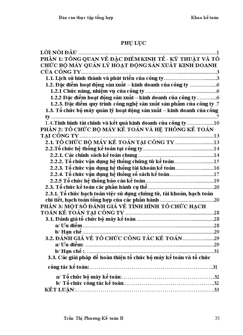 image for page Báo cáo tổng hợp về tổ chức bộ máy kế toán và hệ thống kế toán tại Công Ty Cổ Phần Đầu Tư Phát Triển Vinamax 12