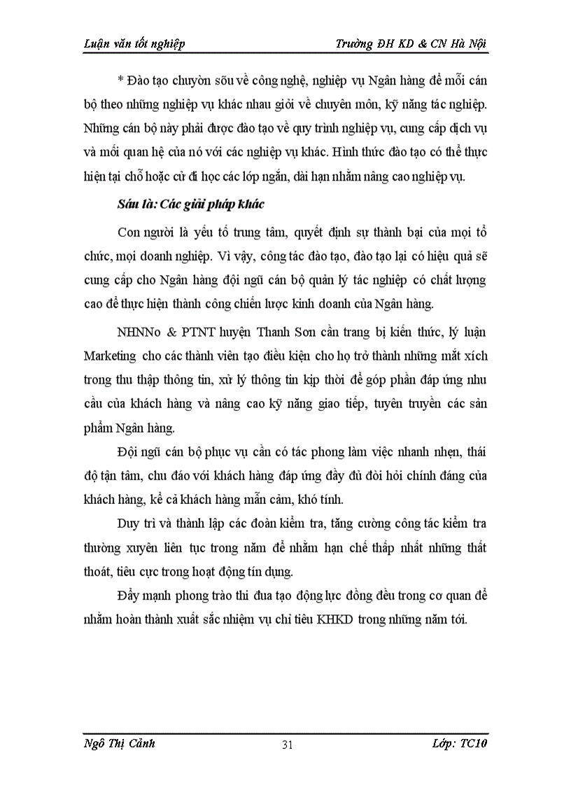 image for page Một số giải pháp mở rộng hoạt động huy động vốn tại NHNo PTNT chi nhánh huyện Thanh Sơn Tỉnh Phú Thọ