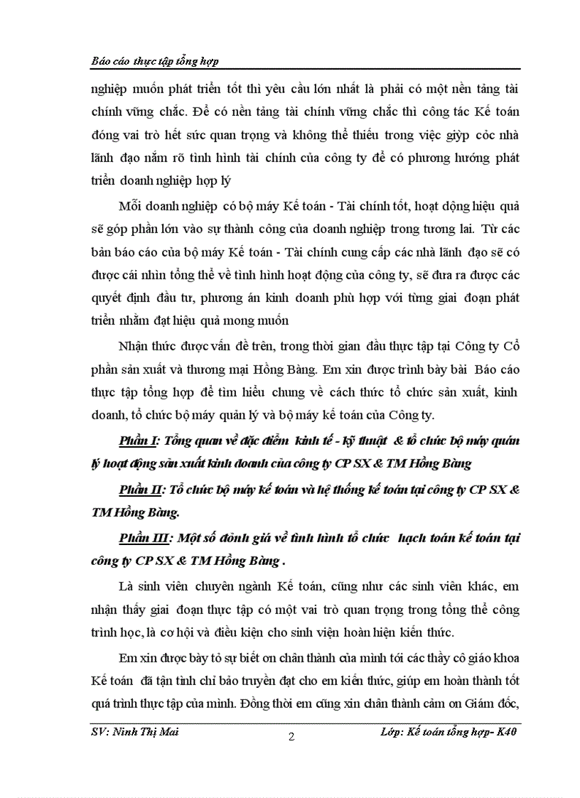 image for page Tổ chức bộ máy kế toán và hệ thống kế toán tại công ty CP SX TM Hồng Bàng 1