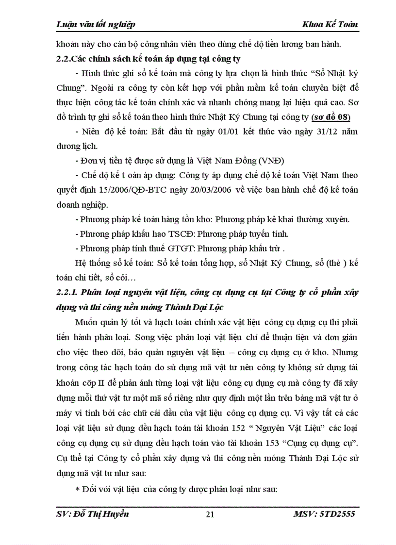 image for page Kế toán nguyên vật liệu công cụ dụng cụ tại công ty cổ phần xây dựng và thi công nền móng Thành Đại Lộc