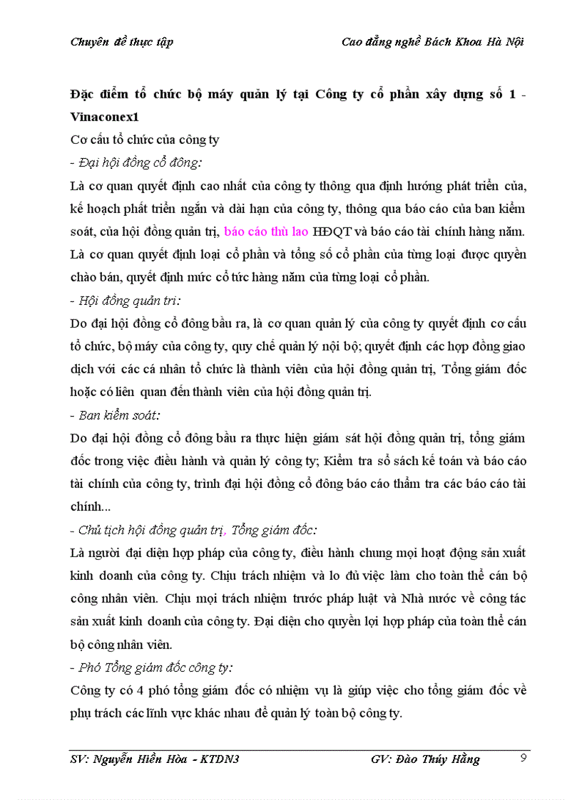 image for page Kế toán tiền lương và các khoản trích theo lương tại Công ty cổ phần xây dựng số 1 Vinaconex