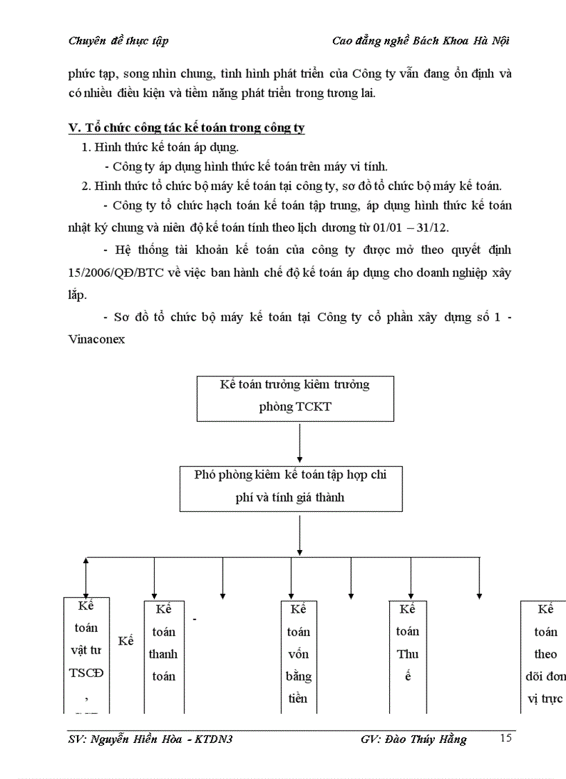 image for page Kế toán tiền lương và các khoản trích theo lương tại Công ty cổ phần xây dựng số 1 Vinaconex