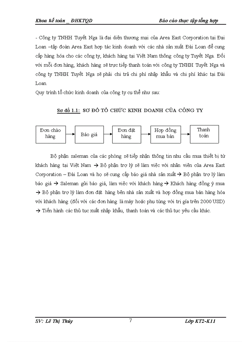 image for page Tổ chức bộ máy kế toán và hệ thống kế toán tại Công ty TNHH Tuyết Nga
