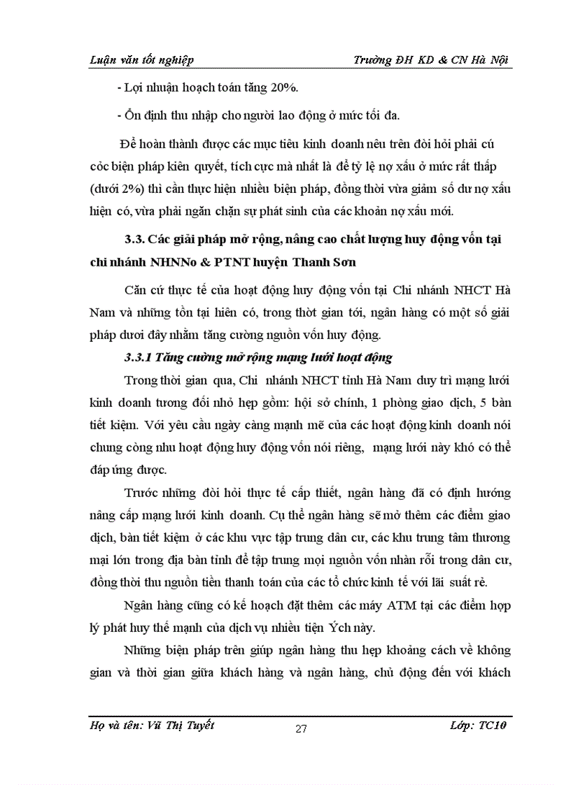 image for page Một số giải pháp mở rộng huy động vốn tại chi nhánh NHCT tỉnh Hà Nam