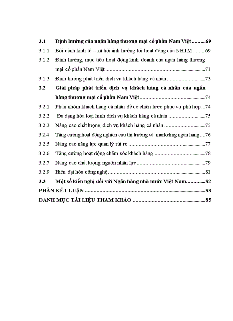 image for page Phát triển dịch vụ khách hàng cá nhân tại Ngân hàng thương mại cổ phần Nam Việt