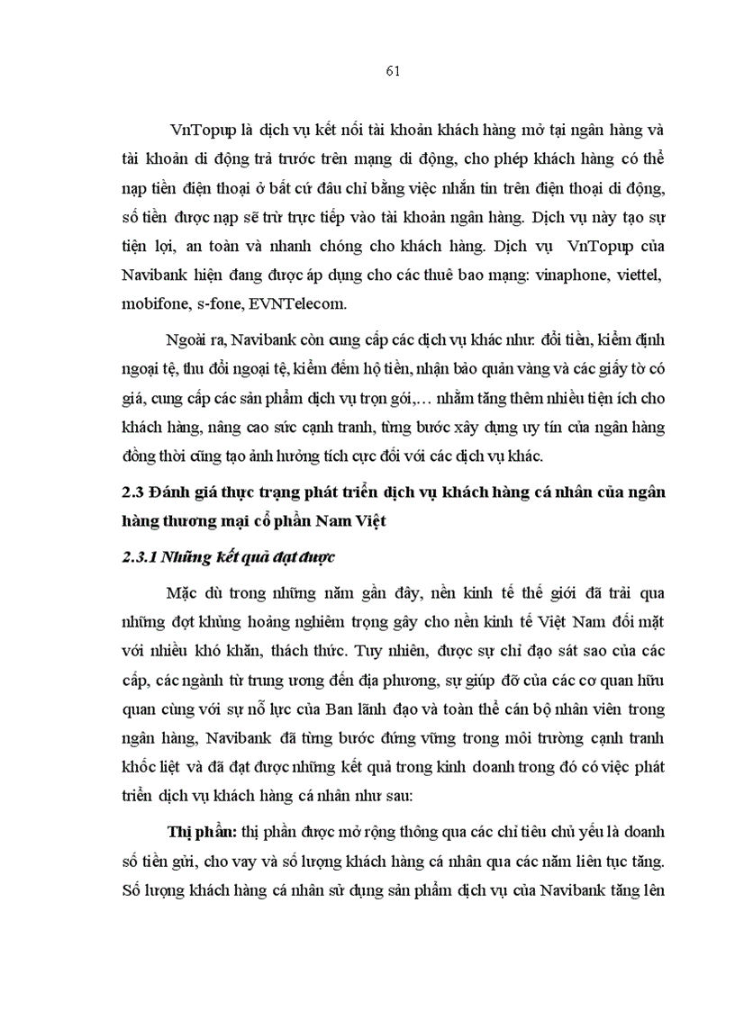 image for page Phát triển dịch vụ khách hàng cá nhân tại Ngân hàng thương mại cổ phần Nam Việt