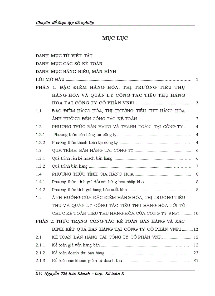 image for page Hoàn thiện kế toán bán hàng và xác định kết quả bán hàng tại Công ty Cổ Phần Phân Phối Bán Lẻ VNF