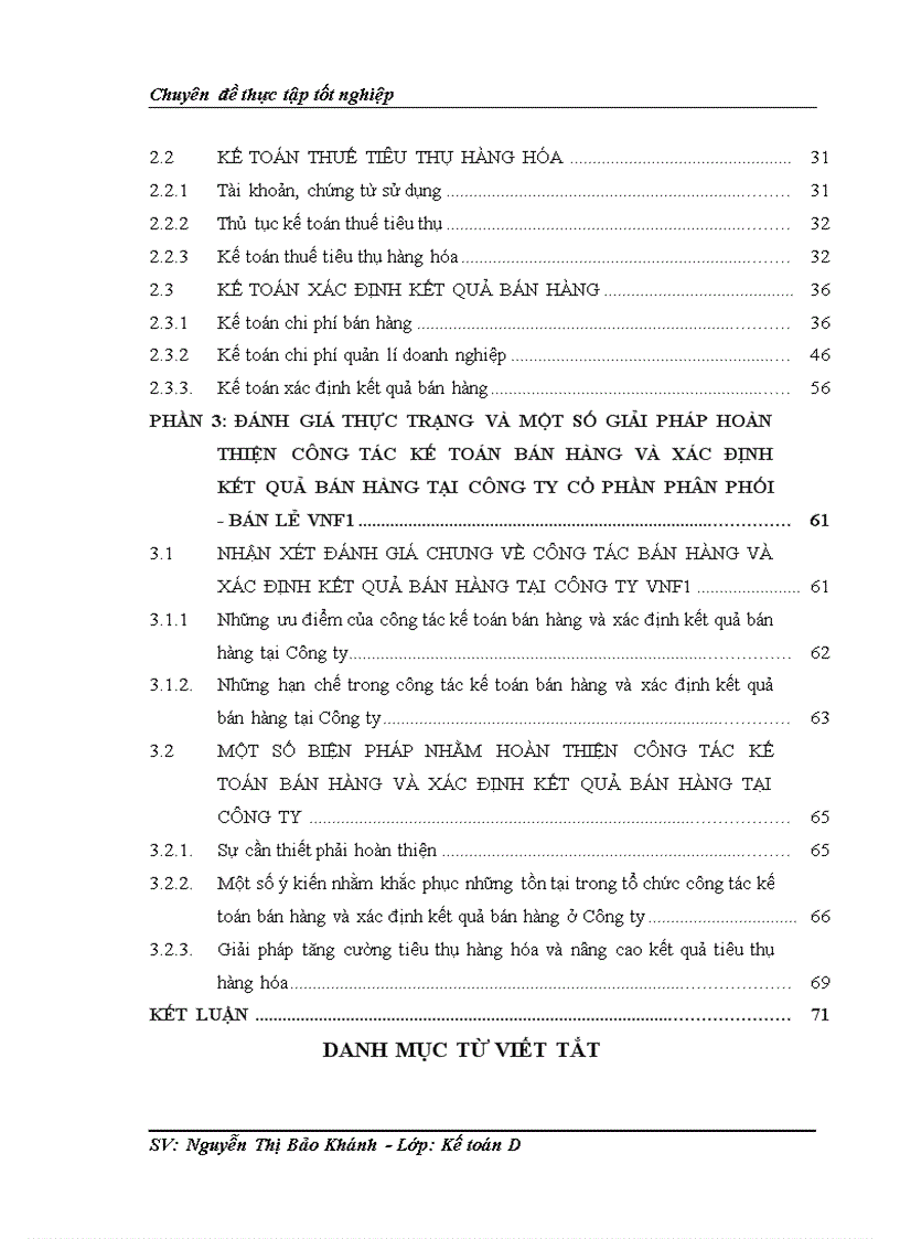 image for page Hoàn thiện kế toán bán hàng và xác định kết quả bán hàng tại Công ty Cổ Phần Phân Phối Bán Lẻ VNF